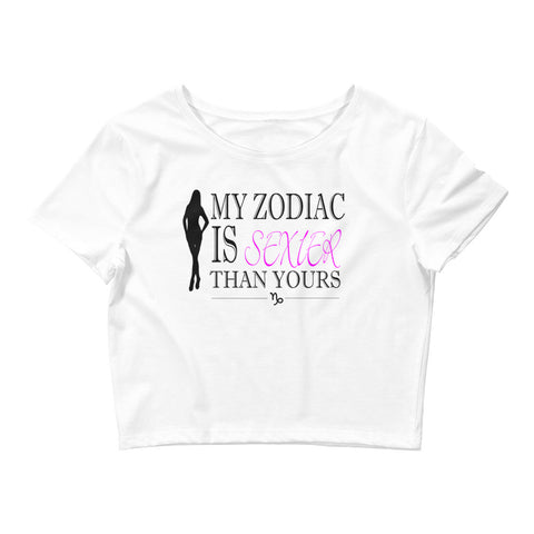 Zodiac Is Sexier Fitted Crop (Capricorn)
