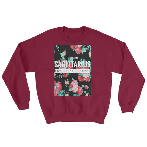 Unisex Floral Sagittarius Sweatshirt