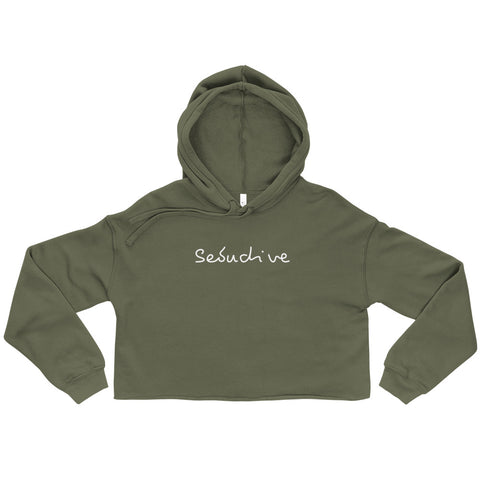 One Word Describe Crop Hoodie (Scorpio)