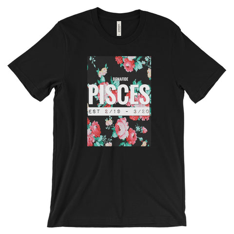 Floral Bonafide Pisces t-shirt