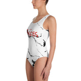 Bonafide Pisces All-Over Print One-Piece Swimsuit
