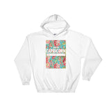 Unisex Light Floral Capricorn Hooded Sweatshirt