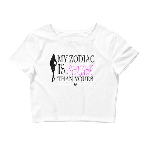 Zodiac is Sexier Fitted Crop (Cancer)