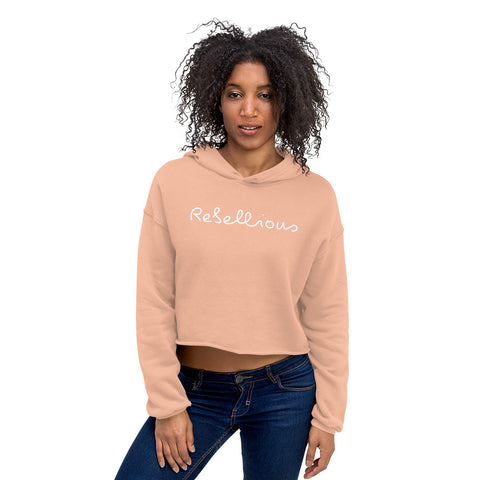 One Word to Describe Crop Hoodie (Aquarius)